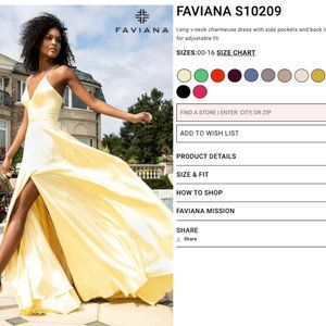 FAVIANA S10209 Prom Dress (Butter Color)